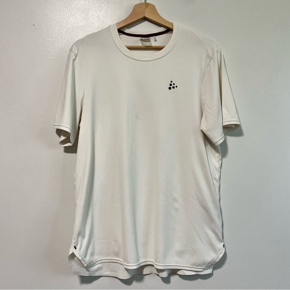 Craft Off-White Performance Tee - Men’s Size Medium - Picture 2 of 15